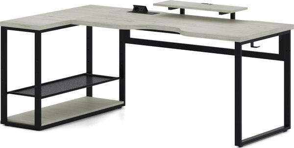 Компьютерный стол Millwood Каир угловой с полкой 200х120х93 / 51470_bk_ch_3
