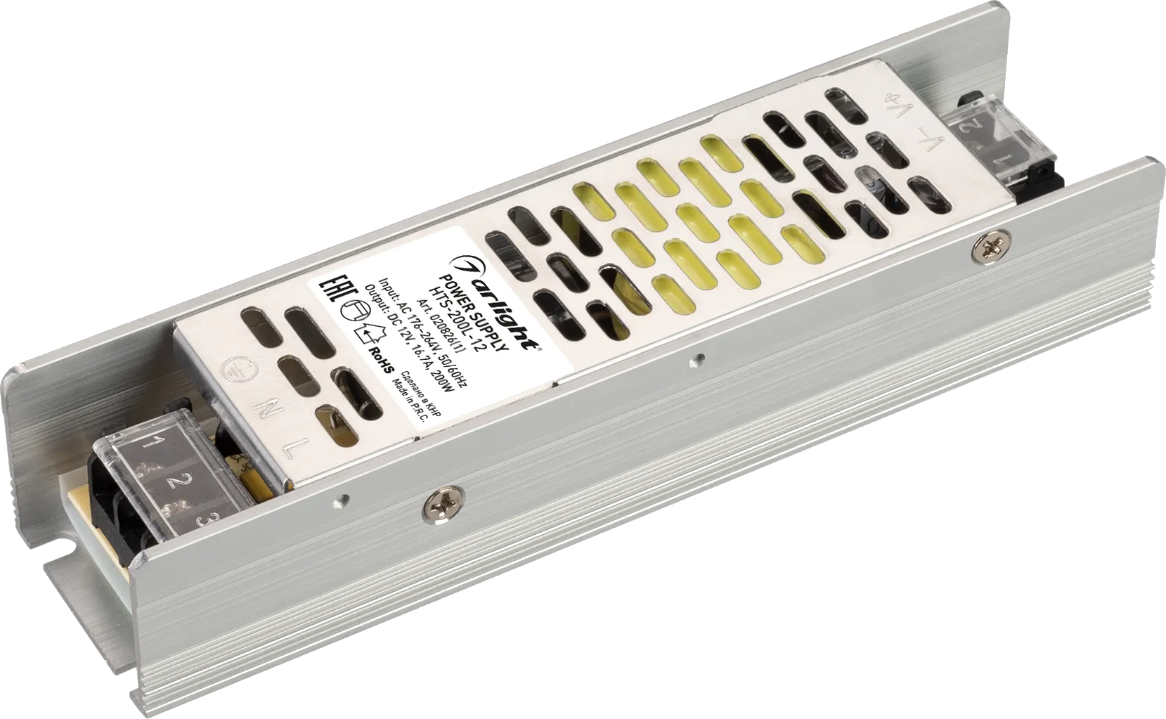 Блок питания для светильника Arlight HTS-200L-12 12V 16.7A 200W / 020826(1)