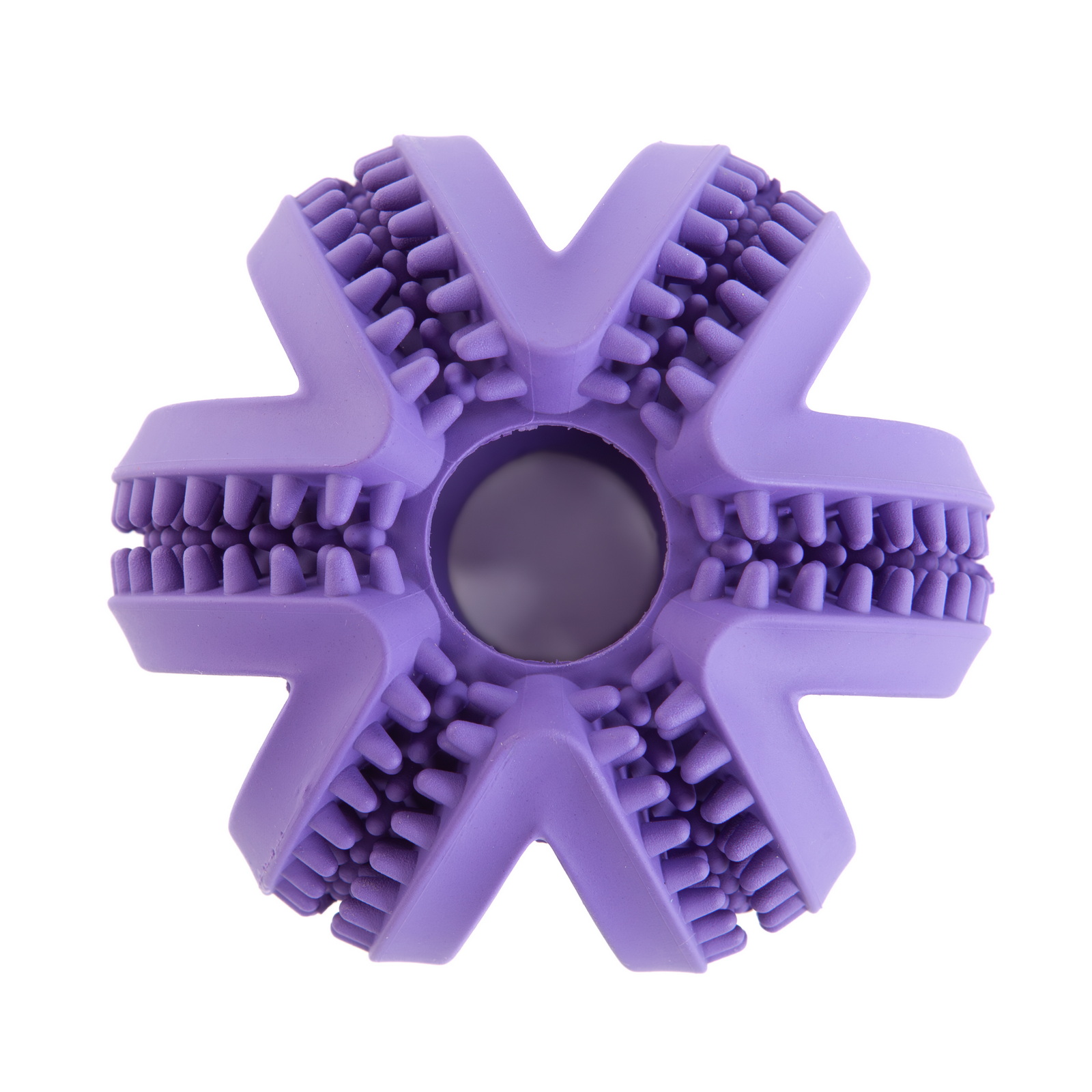Игрушка для собак SkyRus Мячик комбинированный / 145039/purple (фиолетовый) — фото 5