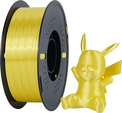 Пластик для 3D-печати Kingroon PLA Silk 1.75мм / NSC002 (1кг, желтый) - 