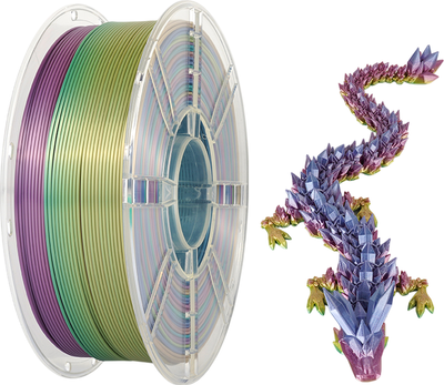 

Пластик для 3D-печати, PLA Silk Lovely Rainbow 1.75mm / HC256