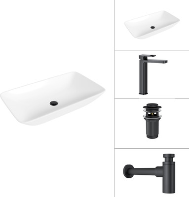 

Умывальник со смесителем, 21886 + Cascade 21СК0655BS + сифон 21635B + дон.клапан 21190B