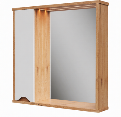 

Шкаф с зеркалом для ванной, Barney 60