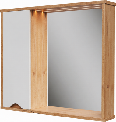 

Шкаф с зеркалом для ванной, Barney 80