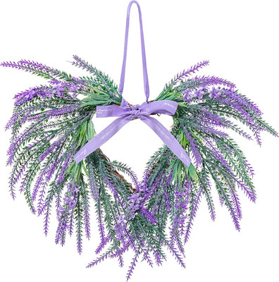 Декор настенный Elan Gallery Венок-сердце. Лавандовое поле / 150288 - 