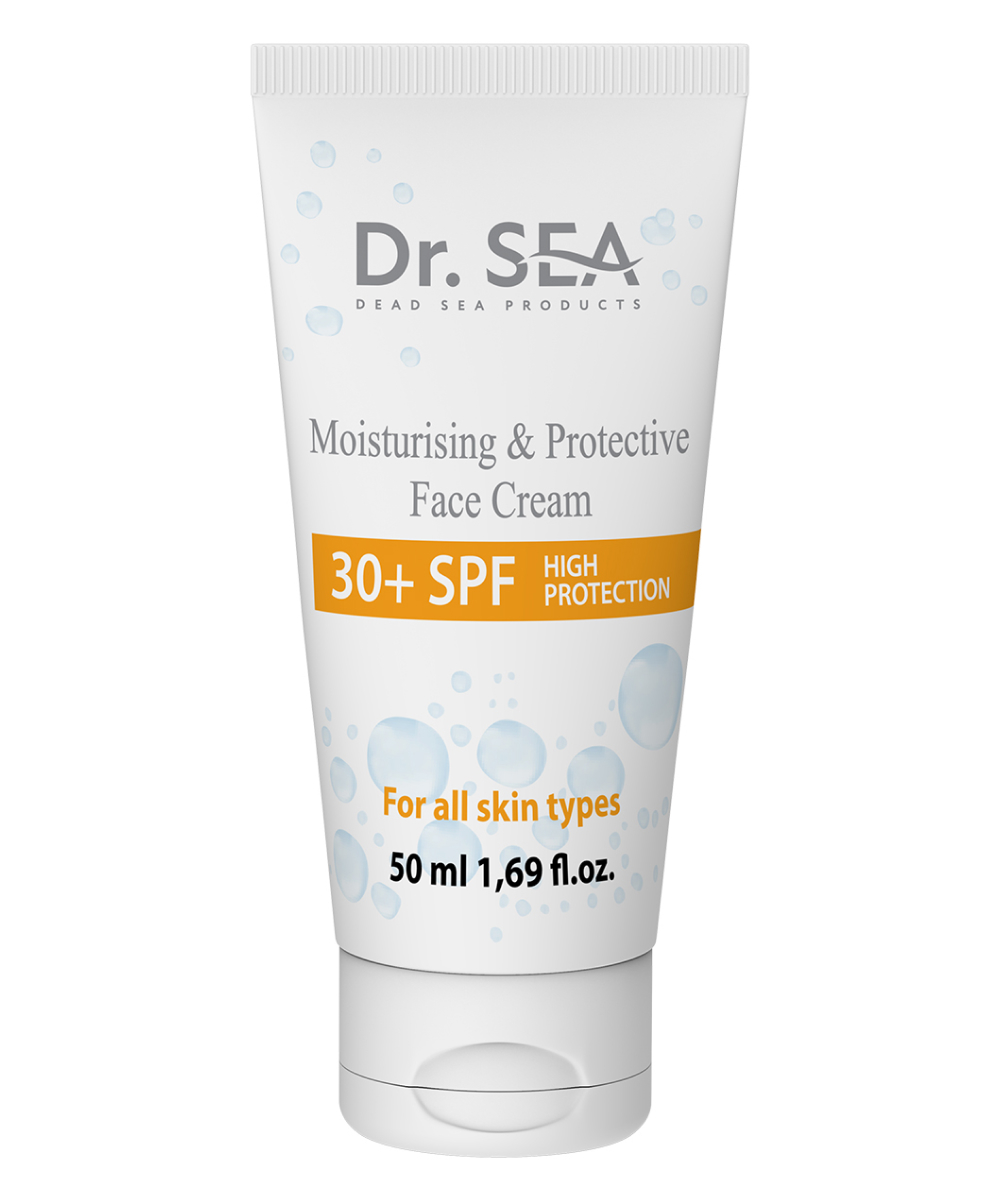 Крем для лица Dr. Sea Увлажняющий и защитный 30+ SPF (50мл)