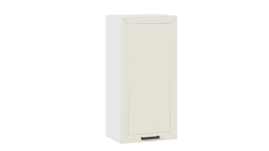 Шкаф навесной для кухни ТриЯ Лорас 1ВВ45 с одной дверью (белый/холст брюле) — фото 1