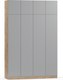 Шкаф Soma Lord Lite 160x240 (дуб крафт золотой/серый) - 