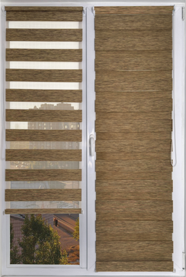 Рулонная штора АС МАРТ Вудэн 48x160 (хаки) - 