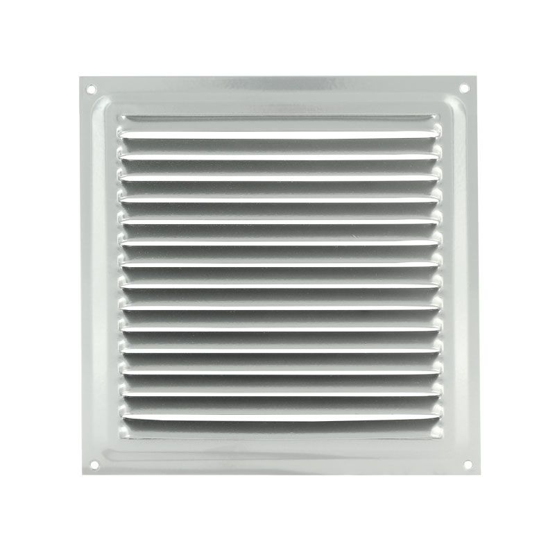 Решетка вентиляционная Нора-М 150x150 с сеткой / 3140 (хром)