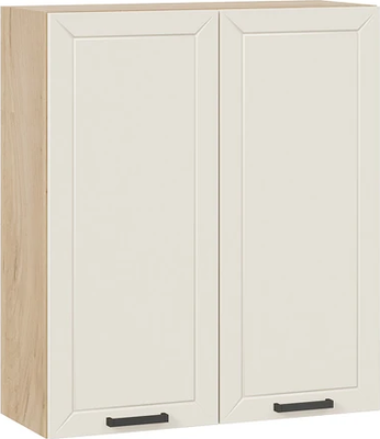 Шкаф навесной для кухни ТриЯ Лорас 1ВВ8 с двумя дверями (дуб крафт золотой/холст брюле) - 