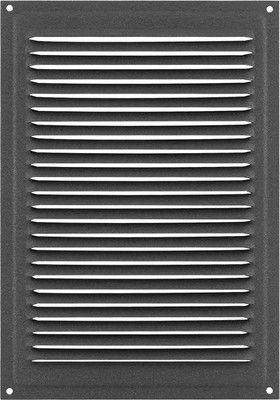 Решетка вентиляционная Нора-М 160x230 с сеткой / 19399 (мокрый асфальт) - 