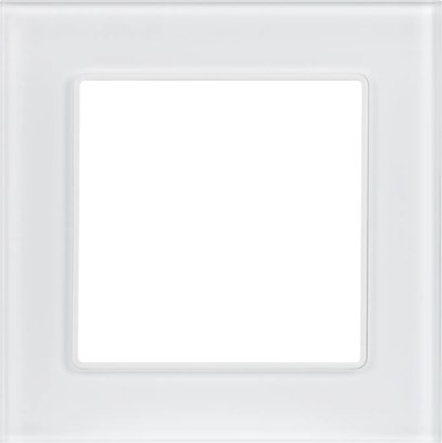 

Рамка для выключателей и розеток, FRM-GLARE-GS-1-WH / 043786