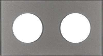 

Рамка для выключателей и розеток, FRM-GLARE-GC-2-GR / 043837