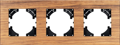 Рамка для выключателей и розеток Arlight FRM-XSILO-WD-3-SNL / 051276 - 