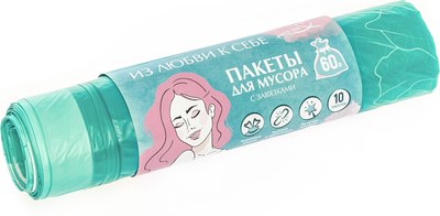

Пакеты для мусора, Пионы 60л 77367