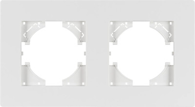 

Рамка для выключателей и розеток, FRM-PERIO-PL-2-WH / 049750