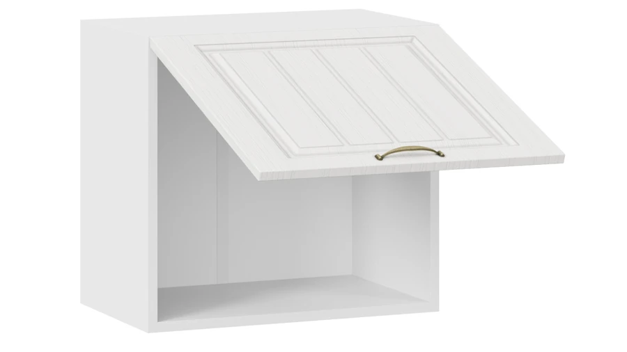 Шкаф под вытяжку ТриЯ Лина 1ВВ5Г с одной откидной дверью (белый/белый) — фото 2