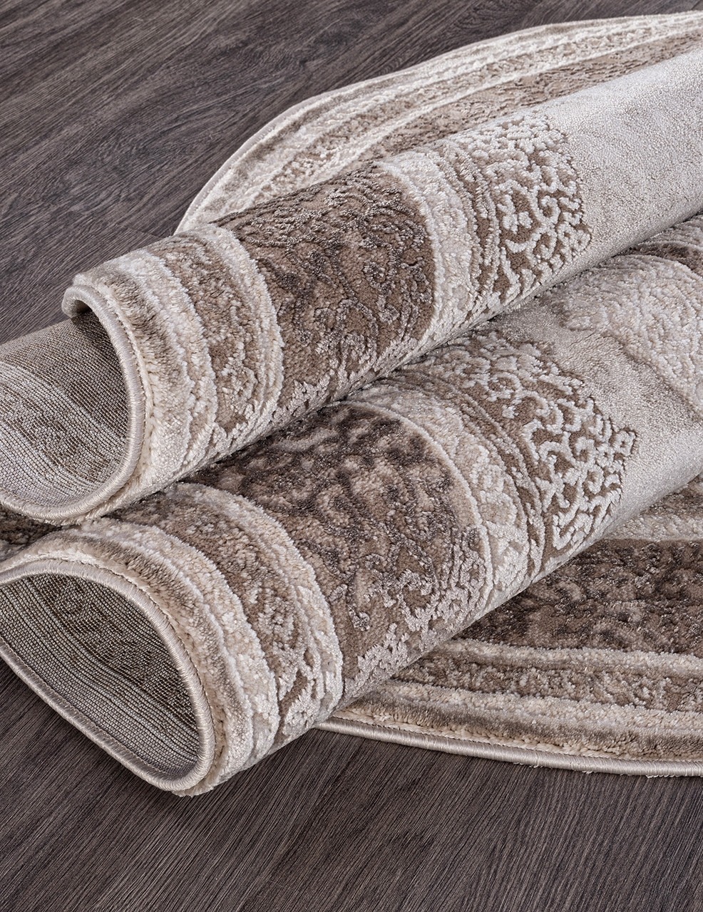 Ковер Karmen Hali Armina 04037A BROWN / BROWN OVAL (1.6x2.3) — фото 4