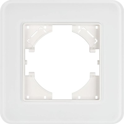 

Рамка для выключателей и розеток, FRM-OMALI-SFGS-1-WH / 049675