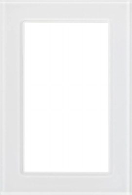 

Рамка для выключателей и розеток, FRM-GLARE-GS-D-WH / 043789