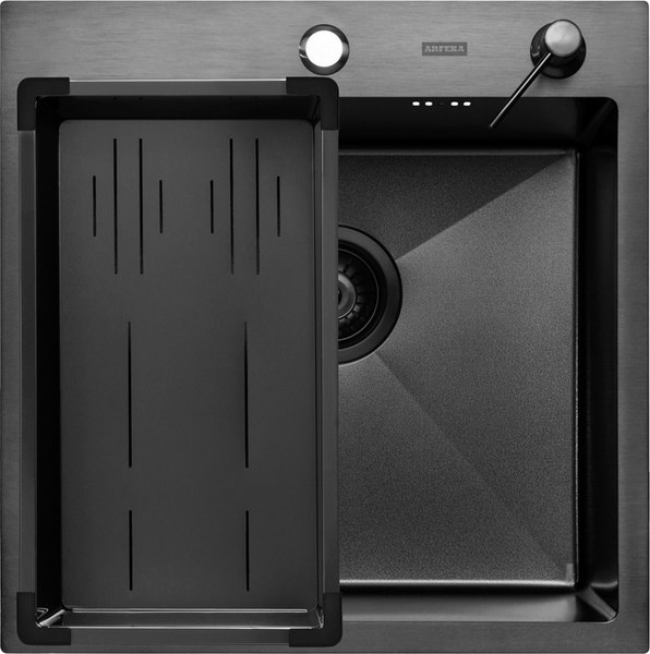 Мойка кухонная Arfeka ECO AR 50x50+CL AR G+DS AR Decor Volcanic
