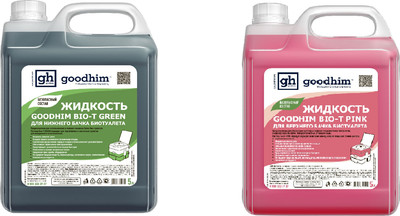 Набор жидкостей для биотуалета GoodHim Green + Pink 54642 (2x5л) - 