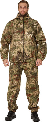 Костюм для охоты и рыбалки УРСУС Маскхалат-Грета кмф Питон зелёный Грета / КОС750 (р. 44-46, 182-188) -