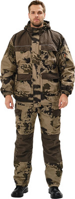 Костюм для охоты и рыбалки УРСУС Барс смог/темный-хаки алова/канада/ КОС721 (р. 44-46, 182-188) -