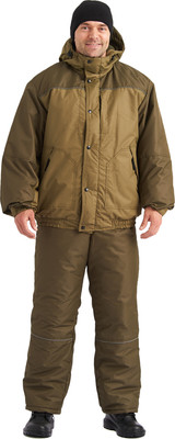 Костюм для охоты и рыбалки УРСУС Вихрь светлый-хаки/т.хаки Кошачий глаз / КОС614-578 (р.52-54, 182-188) -