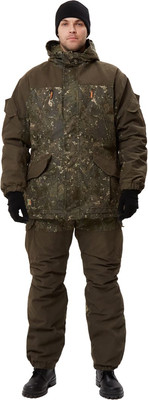 Костюм для охоты и рыбалки УРСУС Геркон кмф Призрак/темный-хаки Финляндия / КОС432 (р.44-46, 182-188) -