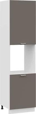 Шкаф-пенал кухонный ТриЯ Габриэлла 1ПВ6 с двумя дверями (белый/муссон) - 