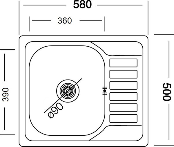 Купить Мойка кухонная КромРус EC-296-D RUS в Гомеле