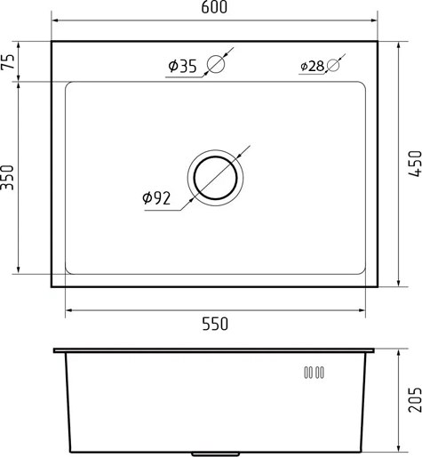 Купить Мойка кухонная КромРус H6045B в Бобруйске