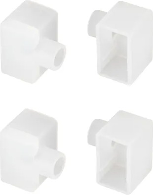 

Заглушка для профиля, WPH-FLEX-1018-SIDE WHITE с отверстием / 040856