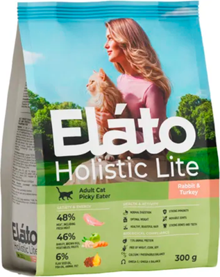 

Сухой корм для кошек, Holistic Lite Для привередливых кошек с кроликом и индейкой