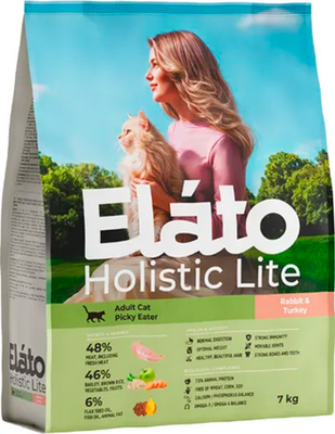 

Сухой корм для кошек, Holistic Lite Для привередливых кошек с кроликом и индейкой