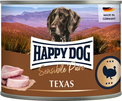 Влажный корм для собак Happy Dog Sensible Pure Texas Индейка (400г) - 