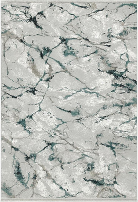 Коврик Radjab Carpet Афина Прямоугольник 0909A (0.8x1.5, Grey/D.Green) -