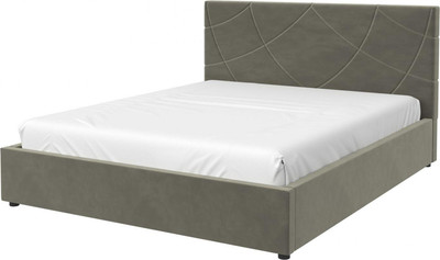 Двуспальная кровать Bravo Мебель Версаль 160х200 без ПМ Стандарт 2 Вариант (серый) - 