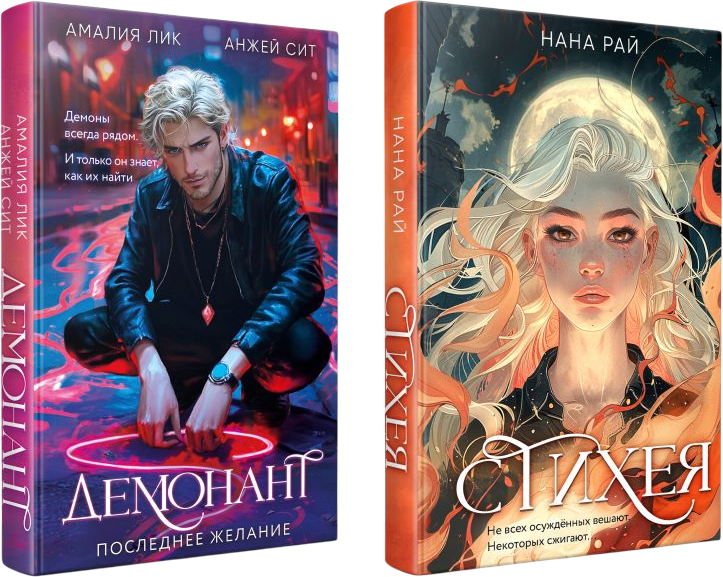 Набор художественных книг Эксмо Стихея. Демонант. Последнее желание, твердая обложка (Рай Нана, Лик Амалия, Сит Анжей) — фото 1