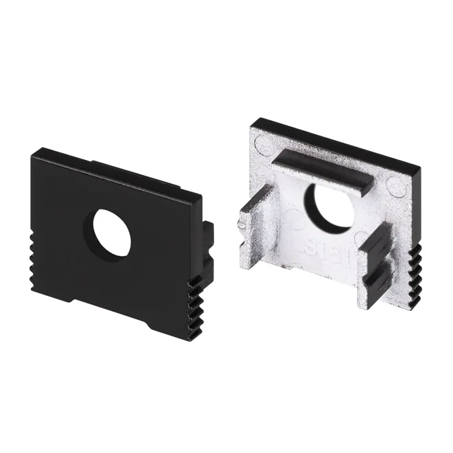 Заглушка для профиля Arlight SL-SLIM-H13M BLACK с отверстием / 032998