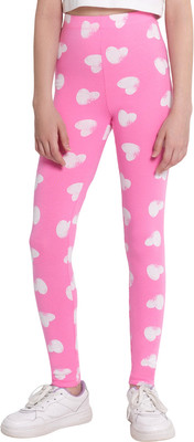 Леггинсы детские Mark Formelle 147719 (р.158-80, белые сердца на розовом) -