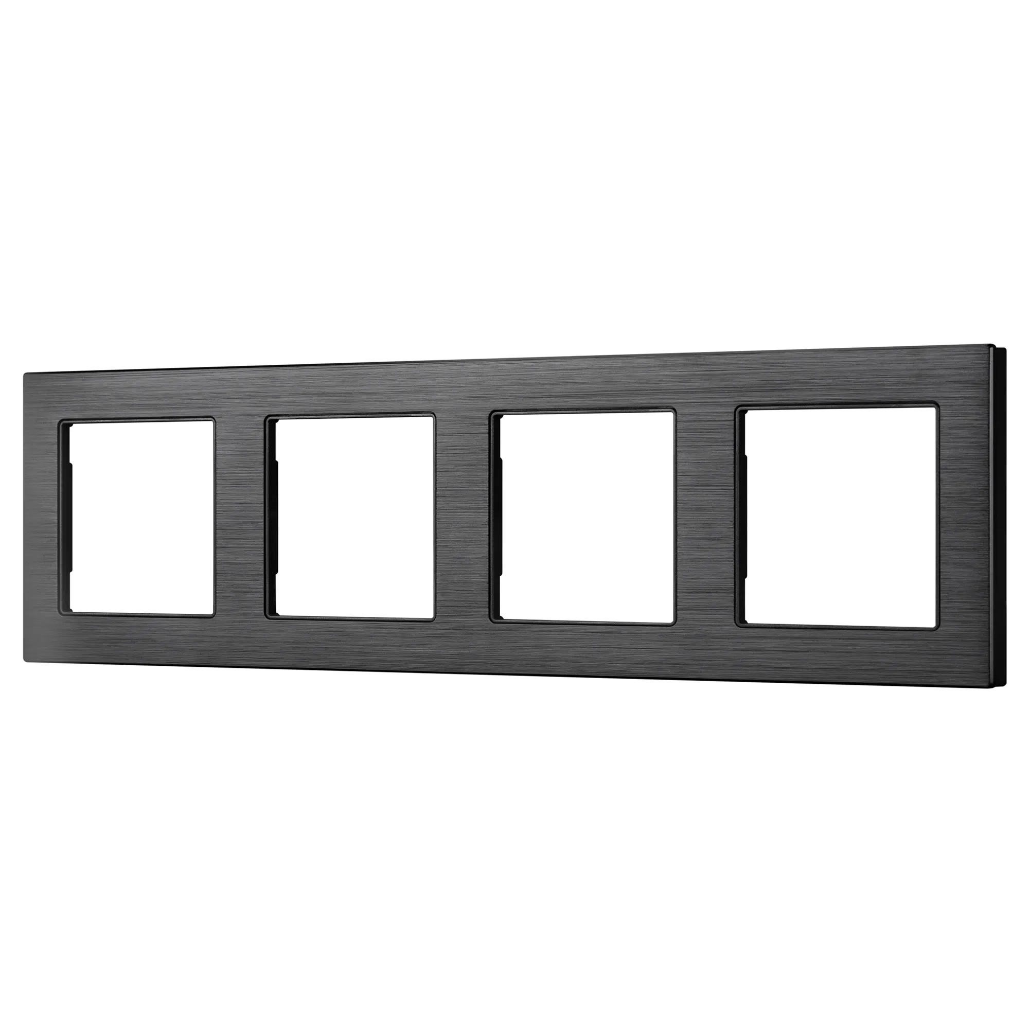 Рамка для выключателей и розеток Arlight FRM-PRESTO-ALS-4-BK / 043862 — фото 2