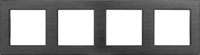 Рамка для выключателей и розеток Arlight FRM-PRESTO-ALS-4-BK / 043862 - 