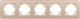 Рамка для выключателей и розеток Arlight FRM-AKIRY-SFAL-5-GD / 049748 - 