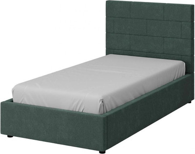 Односпальная кровать Bravo Мебель Тайм 90х200 без ПМ Стандарт 5 вариант (морской) - 