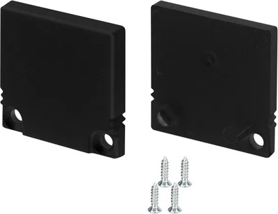 

Заглушка для профиля, SL-SLIM20-H20 BLACK глухая / 047638