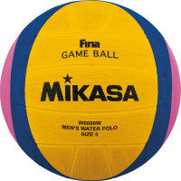 Мяч для водного поло Mikasa W6000W (желтый/синий/розовый) - 