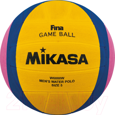 Мяч для водного поло Mikasa W6000W (желтый/синий/розовый)